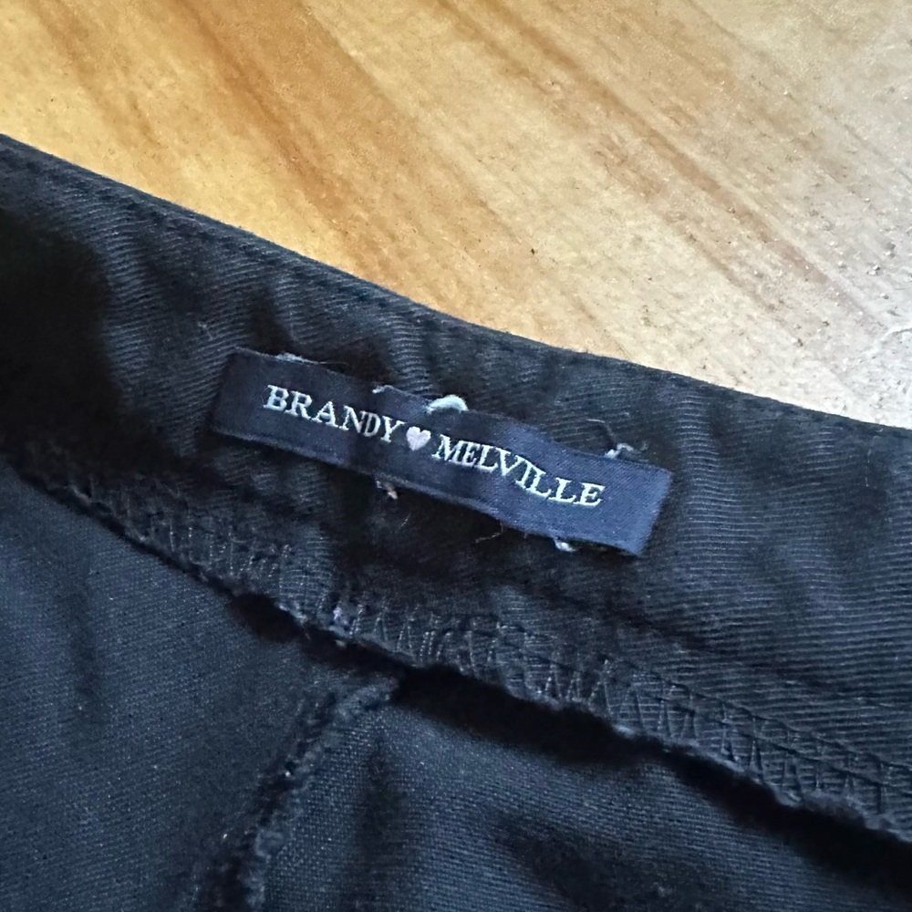🖤 Brandy Melville Black High Waist Wide Leg Pants - Picture 4 of 10